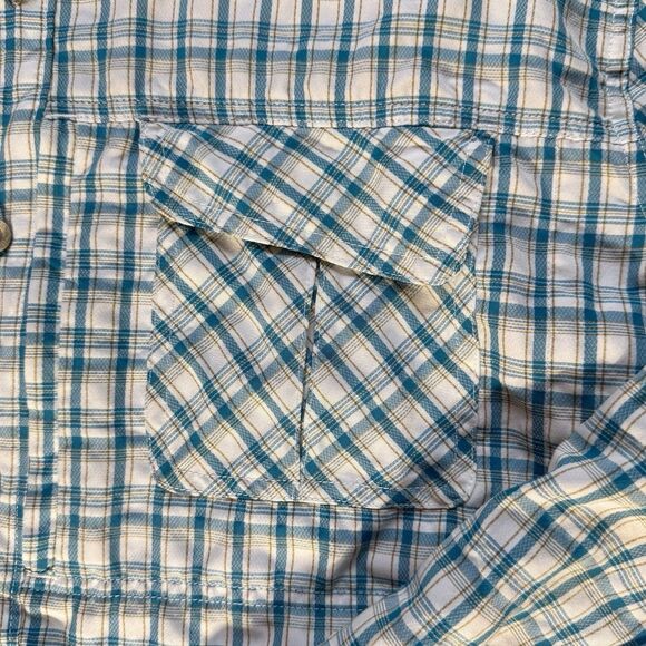 Wrangler Shirt Mens Large Plaid Long Sleeve Casual Button Up Vented Breathable - Picture 13 of 16